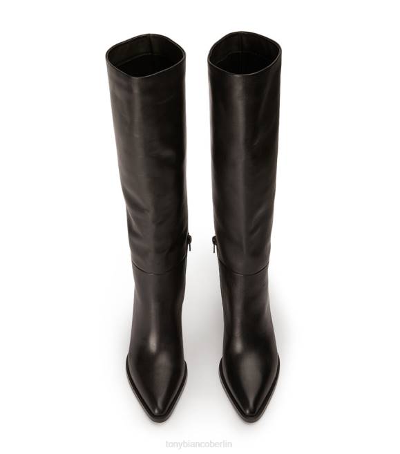 kniehohe Stiefel| de Tony Bianco Frauen Peppe-Kalbsstiefel schwarze Komo 4624416